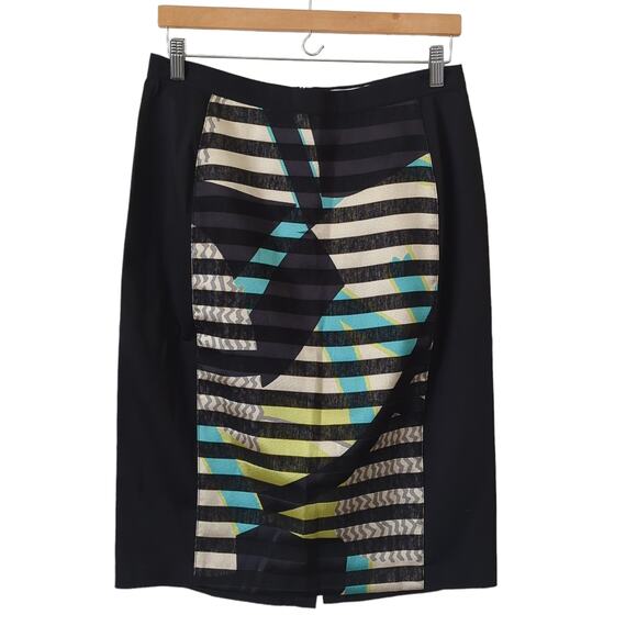 Didier Parakian Women's Pencil Skirt Size 42 IT 10 US Black Career Art to Wear M